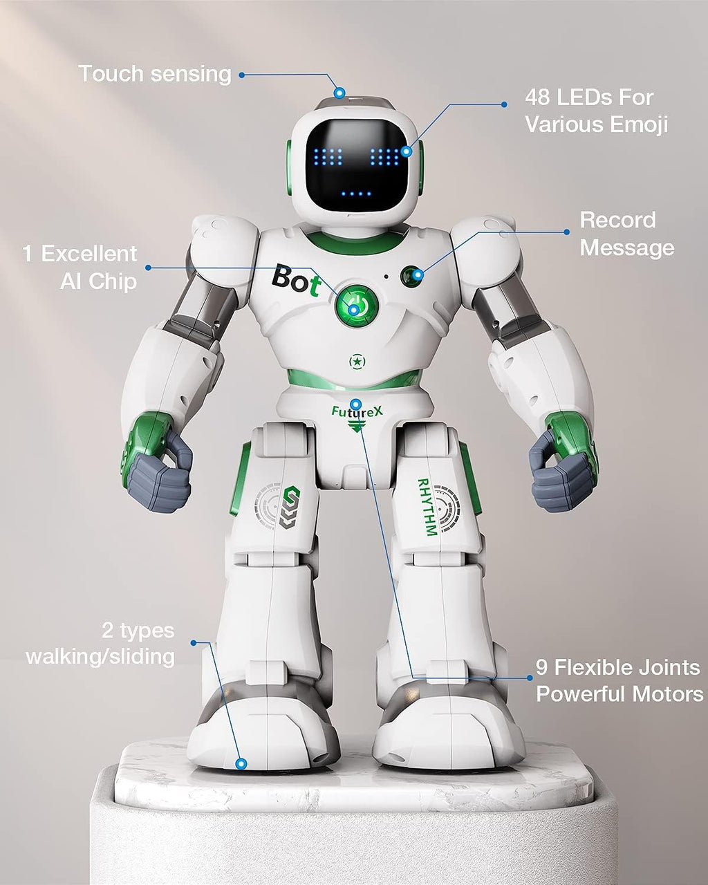 Large Smart RC Robot with Voice and App Control M806