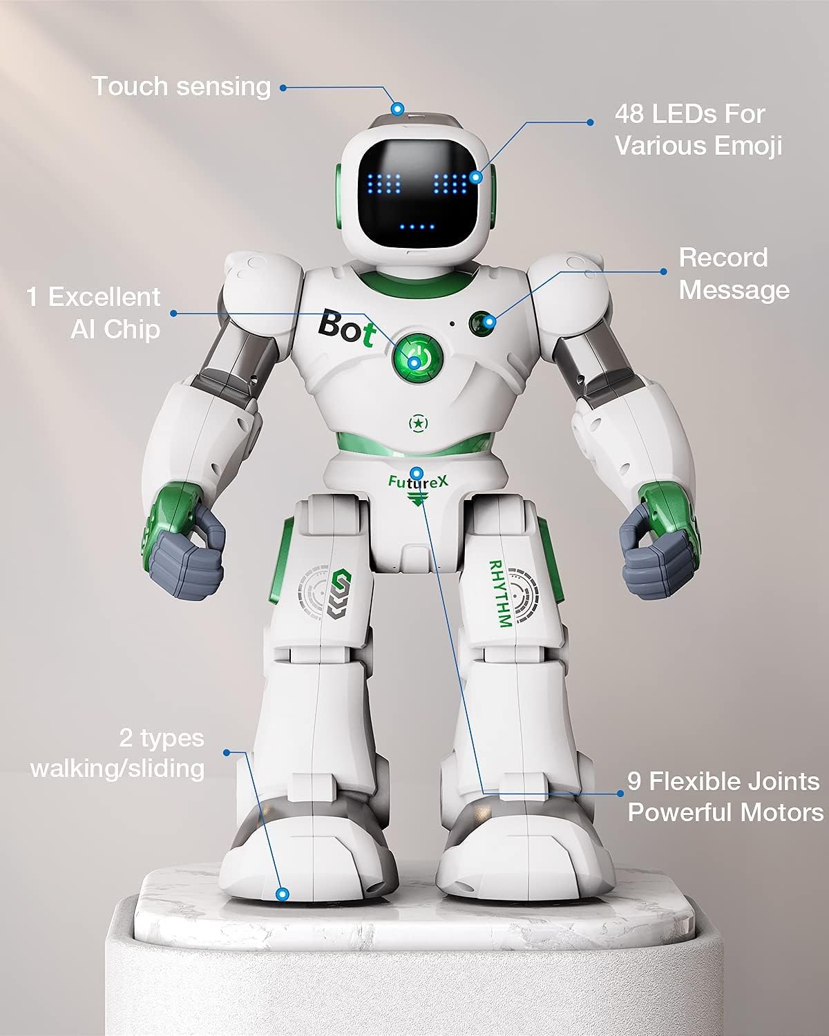 Large Smart RC Robot with Voice and App Control M806