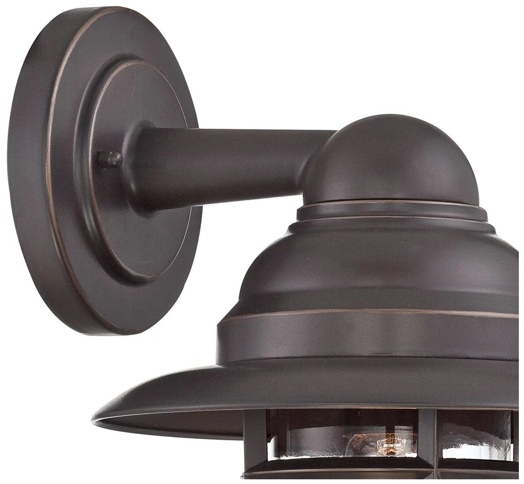 Galvanized Clear Glass Outdoor Wall Light Fixture K4979