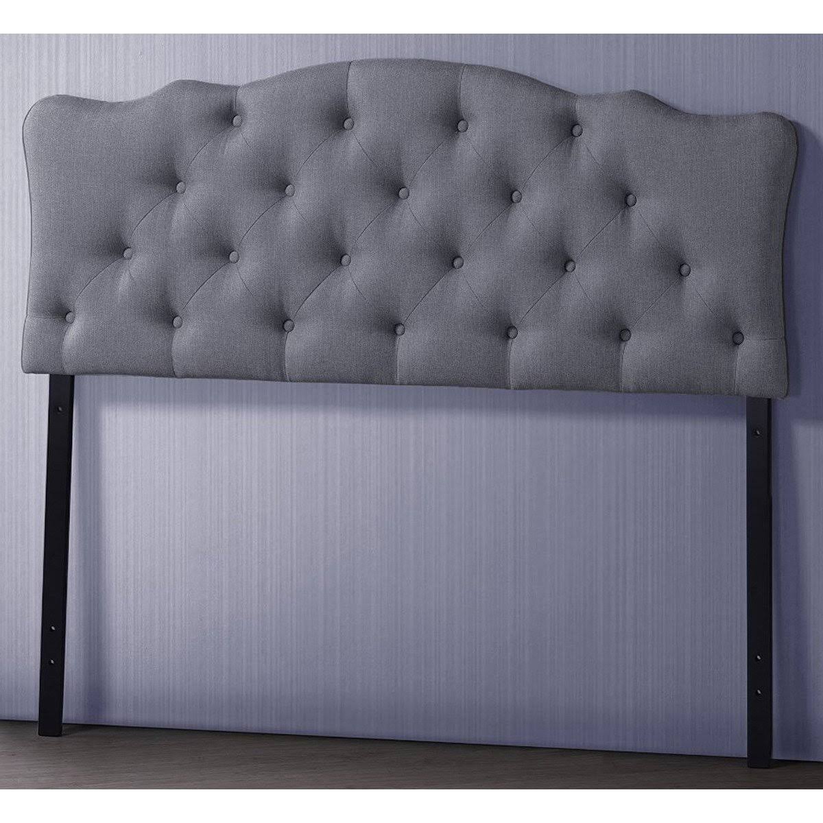 Full Size Grey Fabric Upholstered Headboard W932682