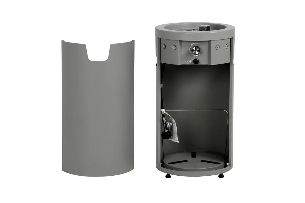 28-inch Tall Propane Gas Outdoor Fire Pit, Matte Black L5801