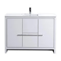 48 in. Double Sink Bathroom Vanity with White Quartz Counter Top O9136