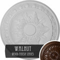 Hand-Painted Walnut Ceiling Medallion K2909