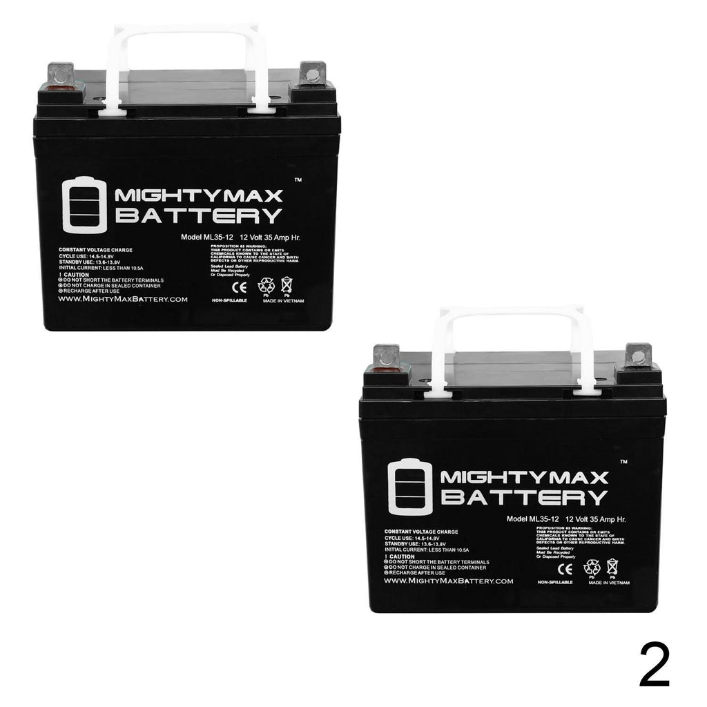 12V 35Ah Wheelchair Battery 2 Pack P974