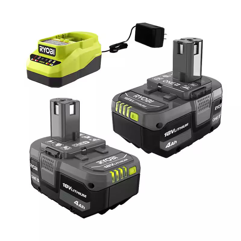 18V Lithium-Ion 4.0 Ah Battery 2-Pack and Charger Kit O304338