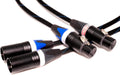 Blue XLR Cables Stereo Pair 3 Feet B497