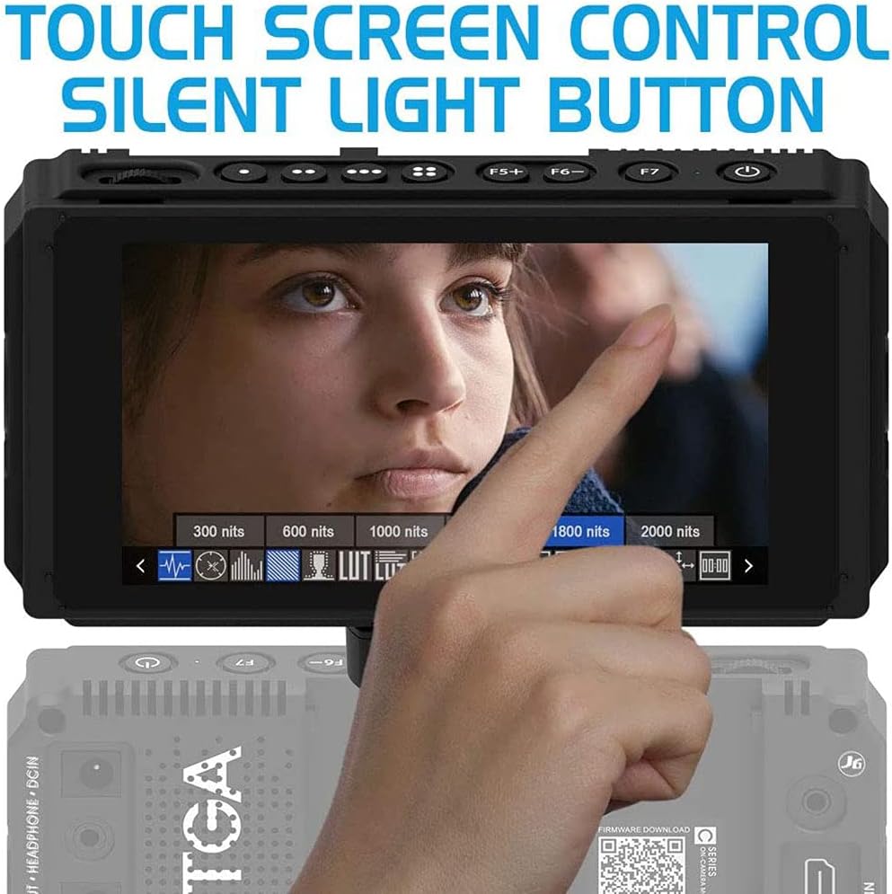 5 Inch IPS DSLR Camera Field Monitor 2000nit Touch Screen 4K HDMI Q756