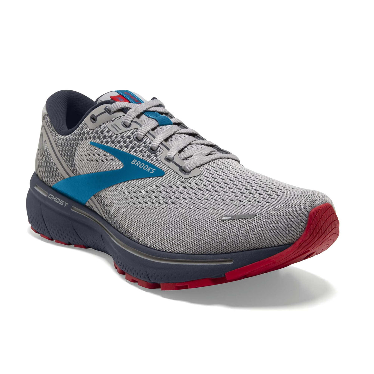 Grey Blue Red Road-Running Shoes V423518