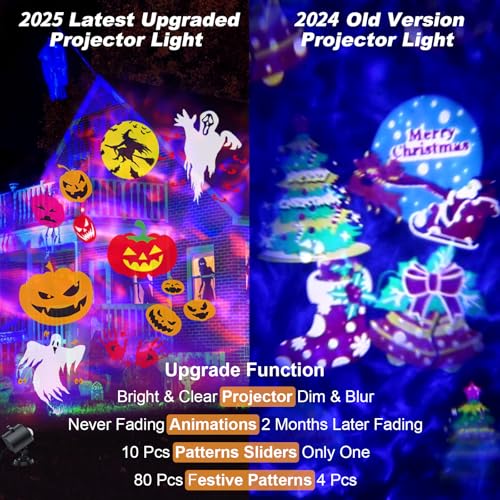 Halloween Projector Lights 8 Patterns W59697