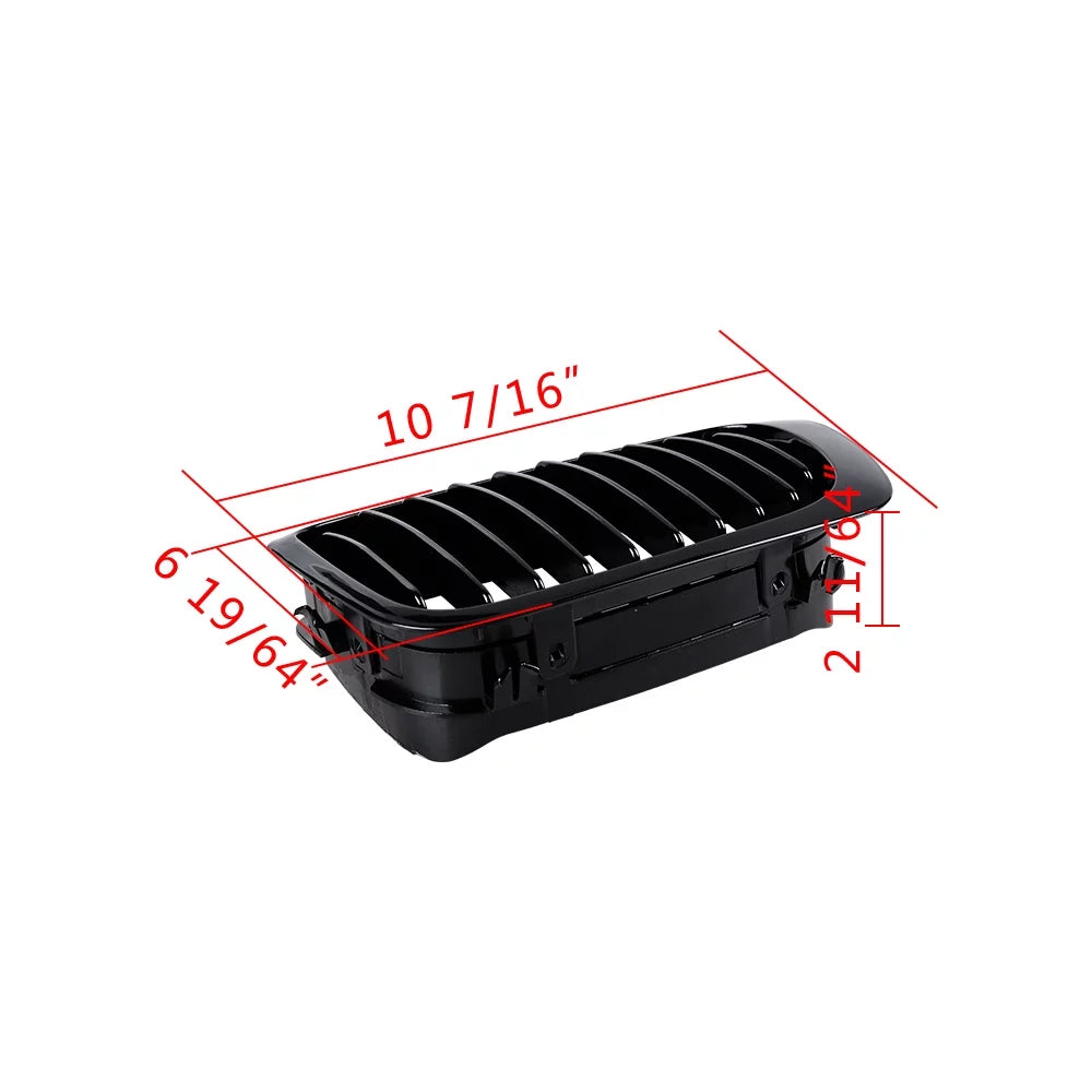Glossy Black Front Kidney Grill D173