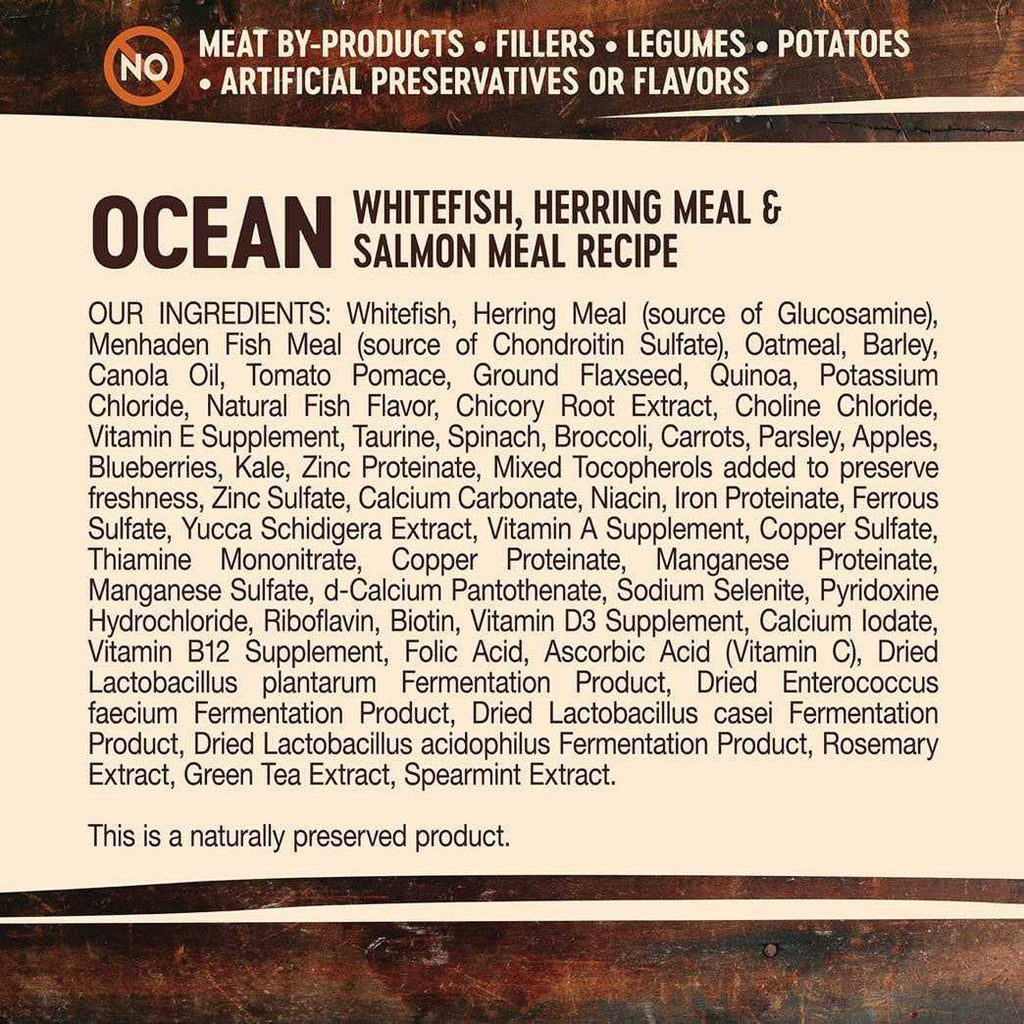 High Protein Wholesome Grains Ocean Recipe Dry Dog Food N26116