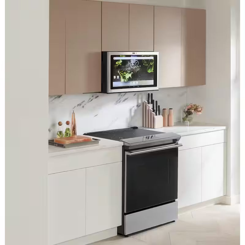 30 in. 5.3 cu. ft. Slide-In Smart Induction Electric Range with Self-Cleaning Convection Oven L5493