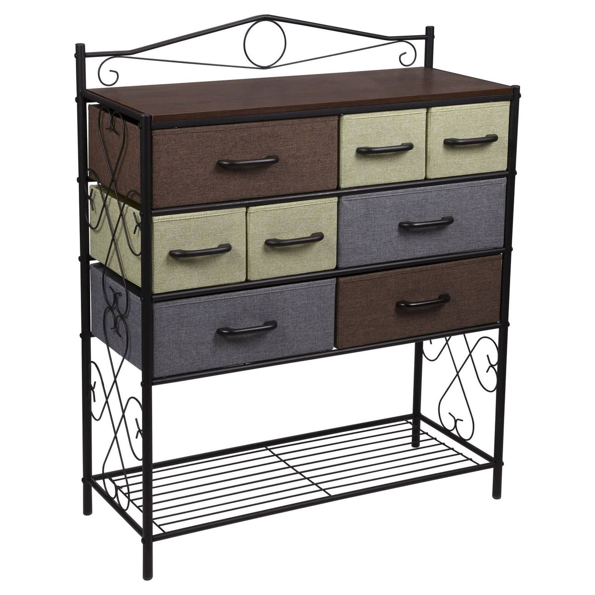 Black 8 Drawer Chest A600