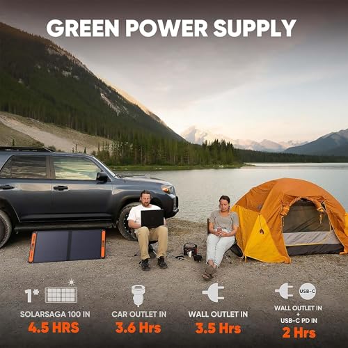 293Wh Backup Lithium Battery with 100W Solar Panel T2214