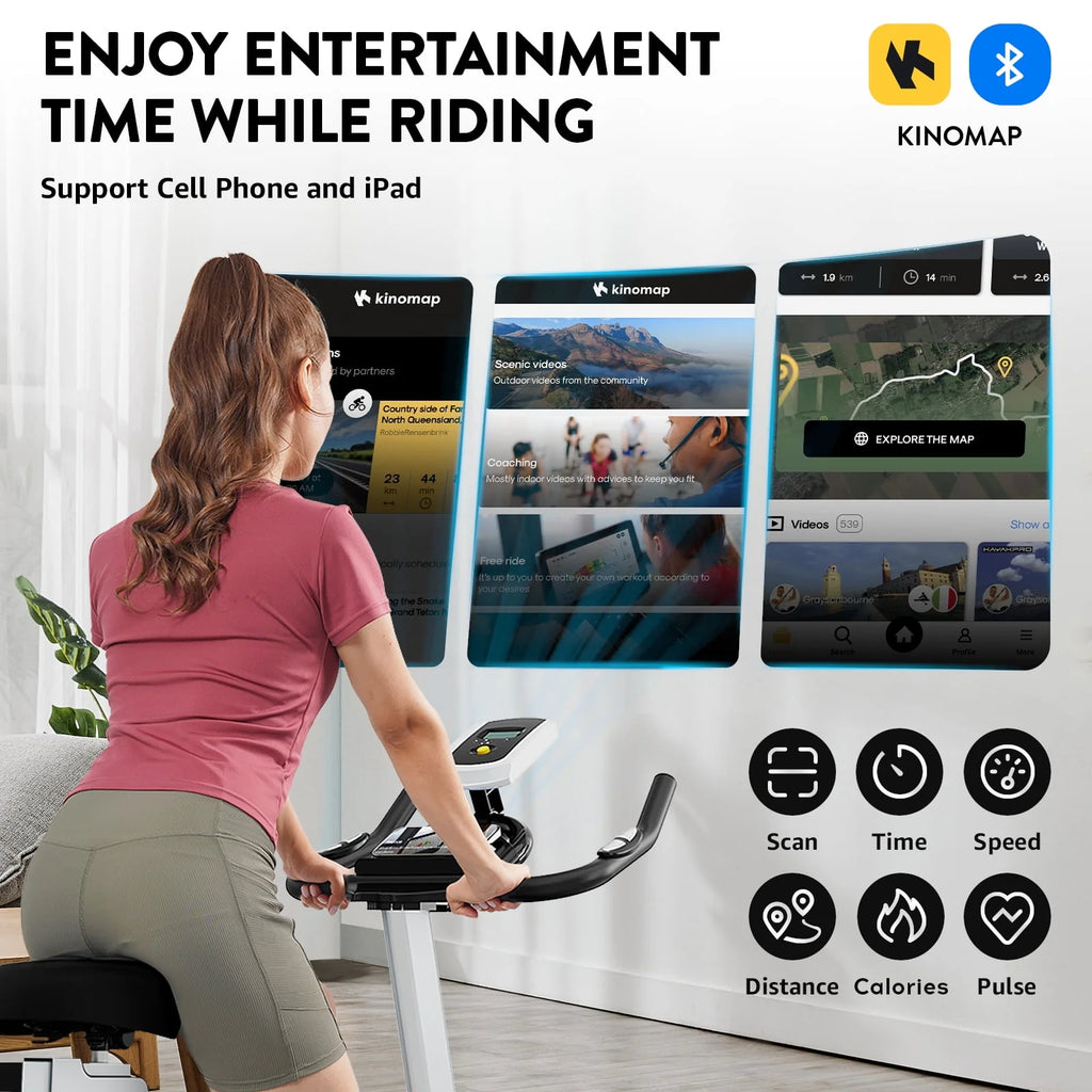 Indoor Cycling Bike with Silent Magnetic Resistance N589