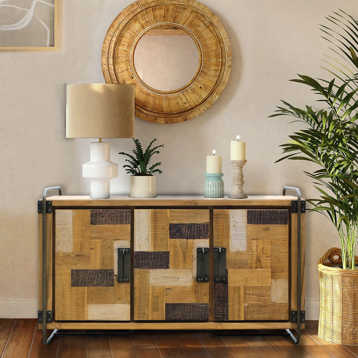Recycled Teak Wood Storage Chest TV Stand N2967