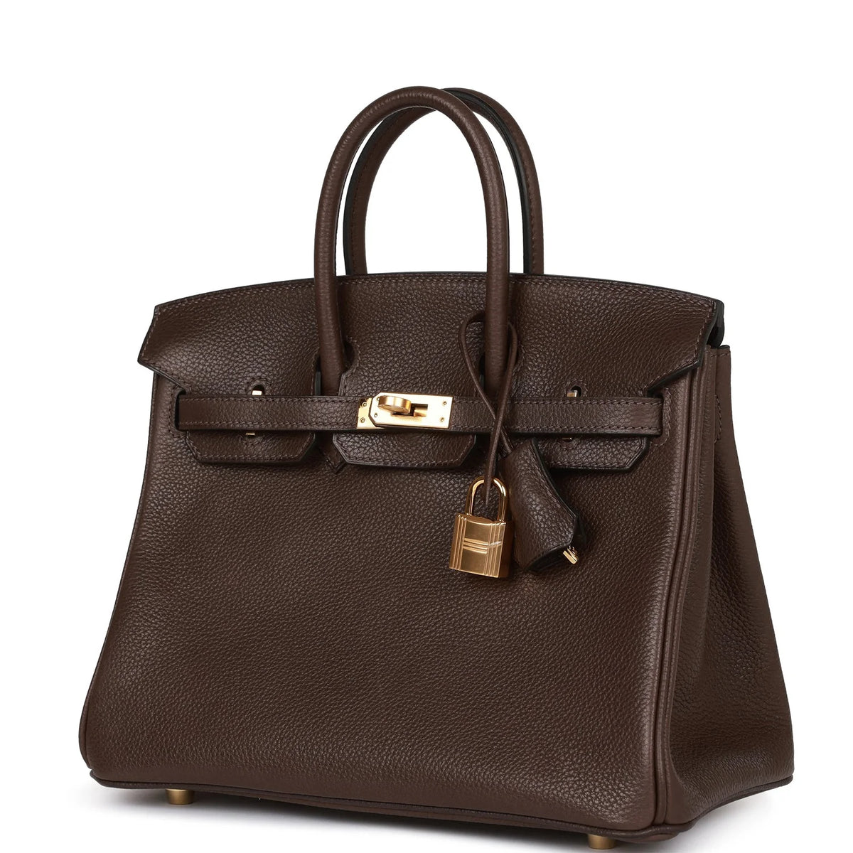 Birkin 25 Ebene Barenia Faubourg Gold Hardware R225