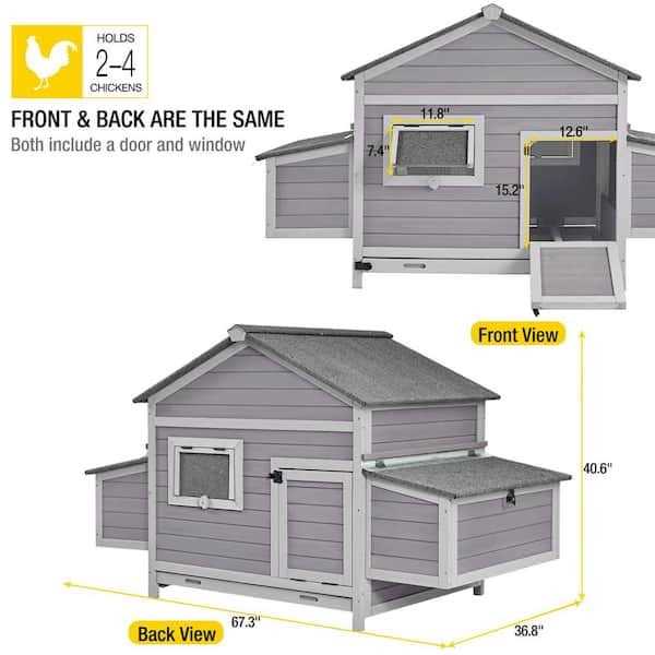 Wooden Chicken Hen House P9946