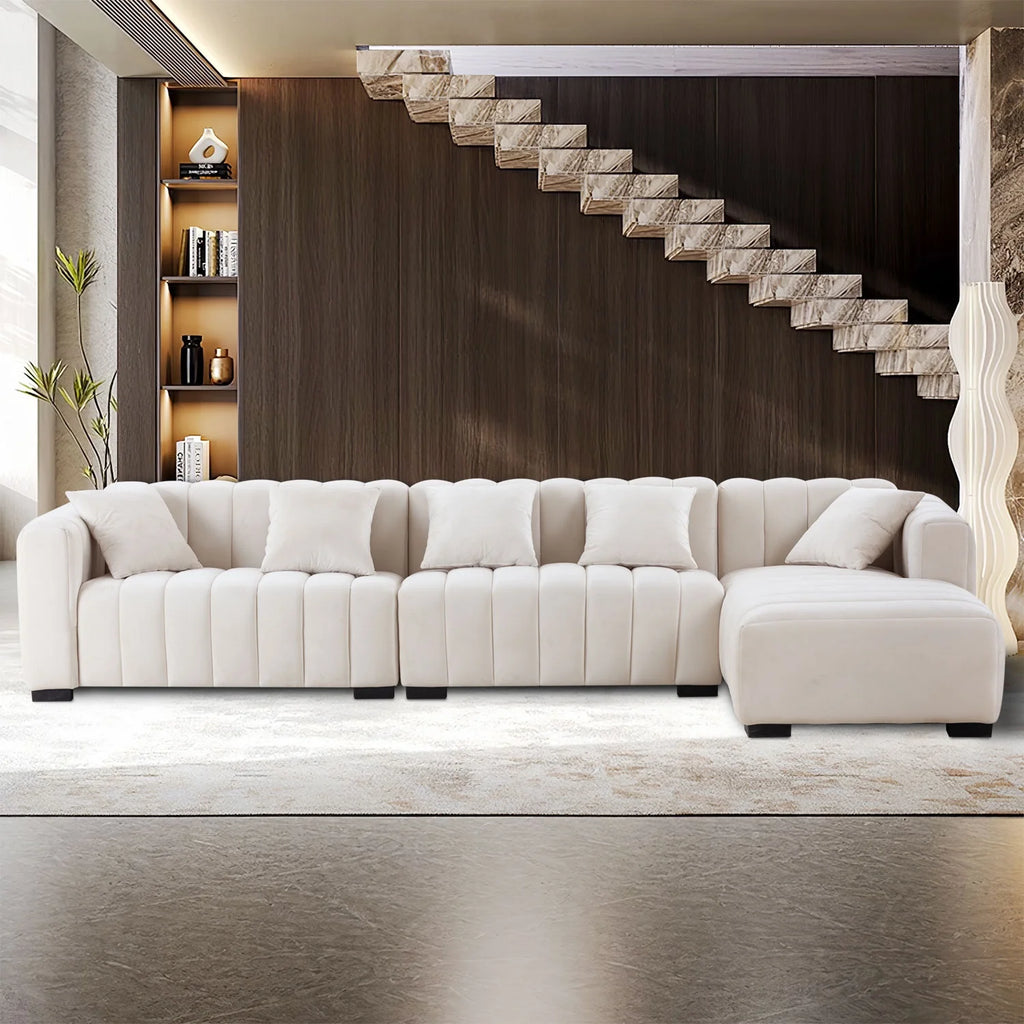 L-Shape Sectional Sofa with Right Chaise V26919