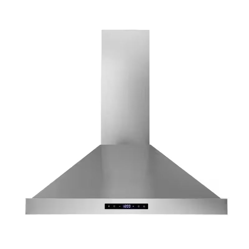 30 in. Convertible Wall Mount Range Hood with 2 Charcoal Filters in Stainless Steel U367123