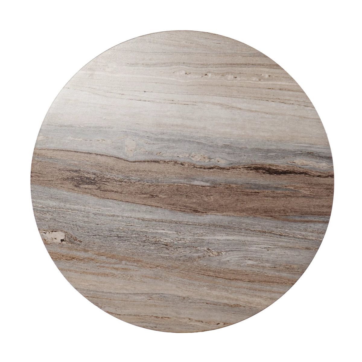 Round Faux Marble End Table E8540