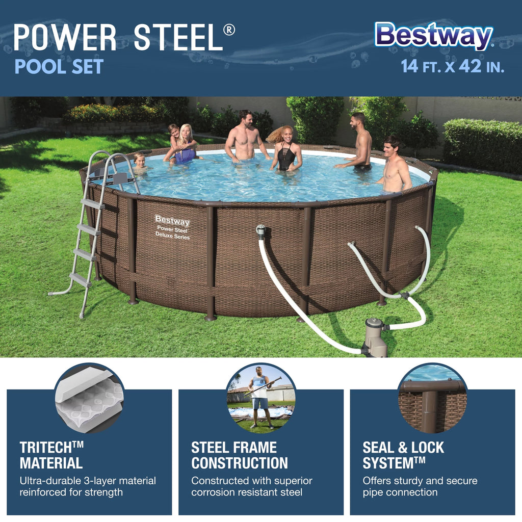 Round Above Ground Swimming Pool Set I316