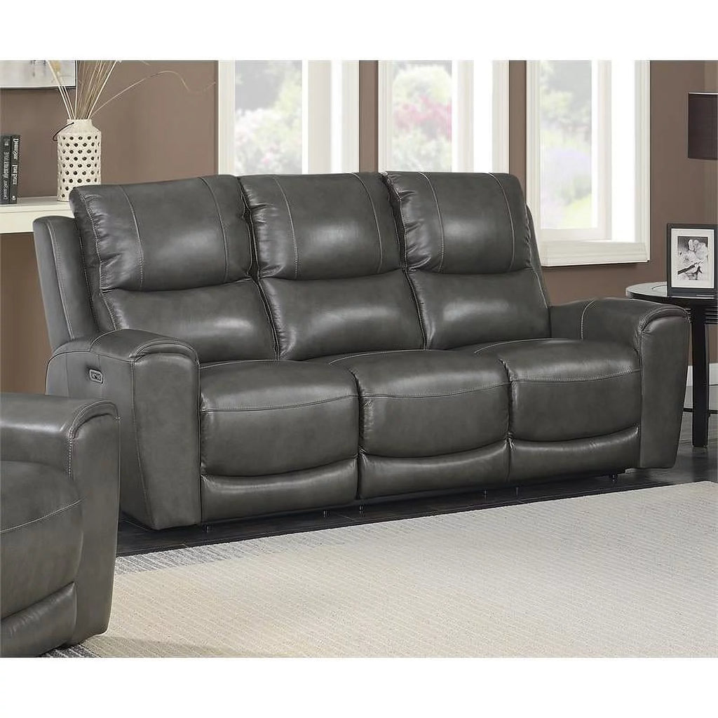 Leather Power Reclining Sofa Z391