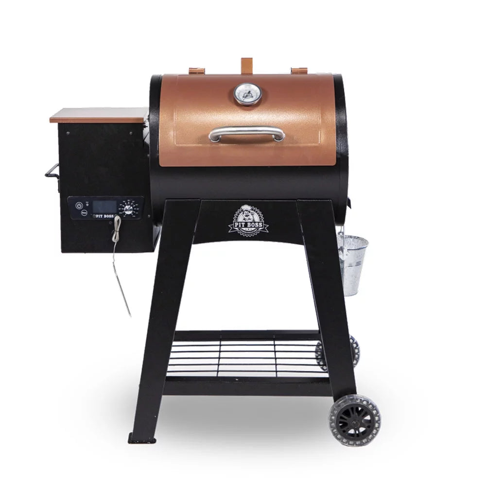 Wood Pellet Grill With Flame Broiler and Meat Probe W8344