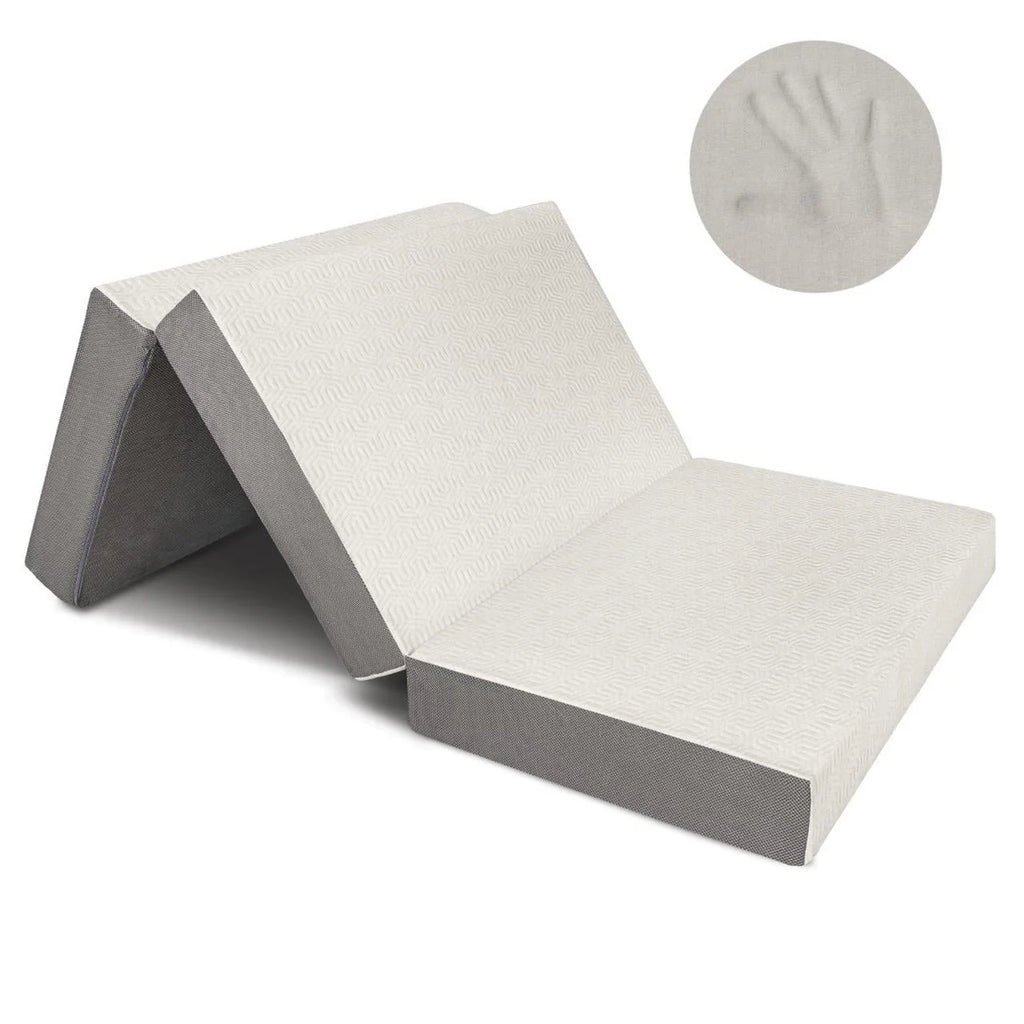 6-Inch Memory Foam Tri Folding Mattress Full Size U38043