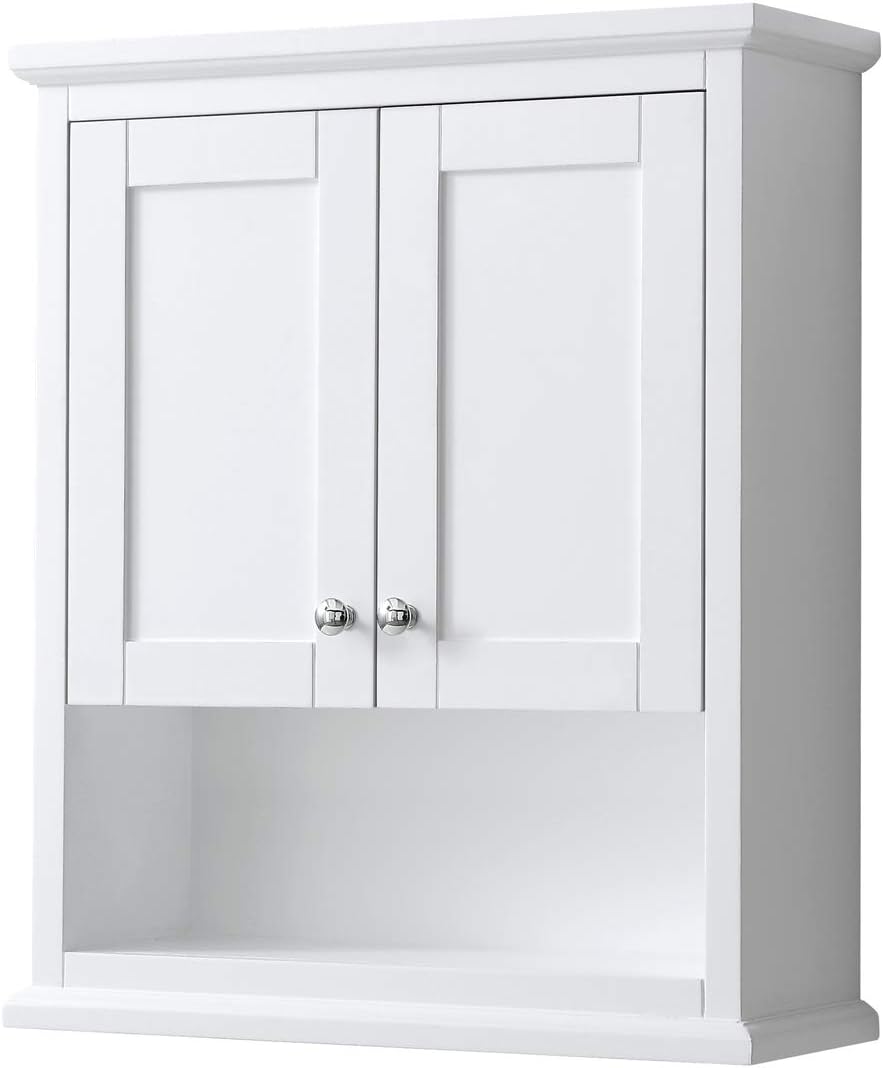 Wall-Mounted Bathroom Storage Cabinet in White U5496