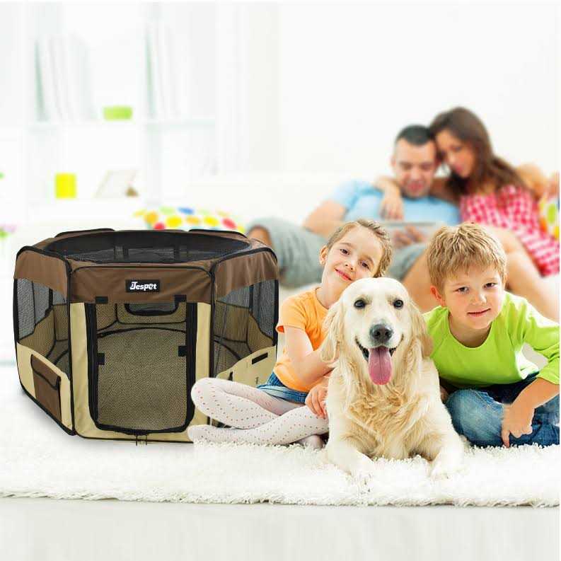 Portable Dog Exercise Pet Soft-Side Playpen D99411