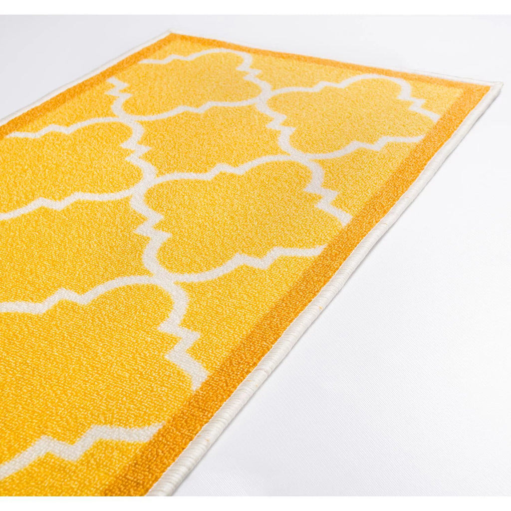 2' x 7' Non-Slip Yellow Rug I127653
