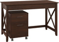 54W Computer Desk with Storage and 2 Drawer Mobile File Cabinet L268669