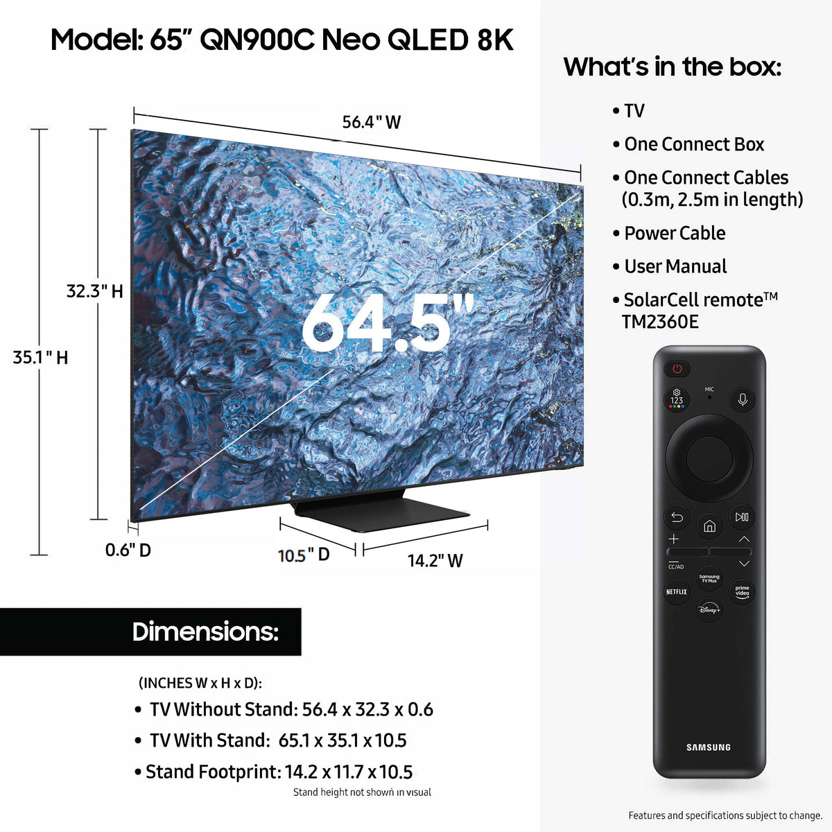 65 Class 8K Smart TV O4957