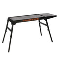 Collapsible Tabletop Griddle Stand with Adjustable Legs and Side Shelf W19008