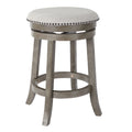 Antique Grey Backless Swivel Stool 2-Pack M14890