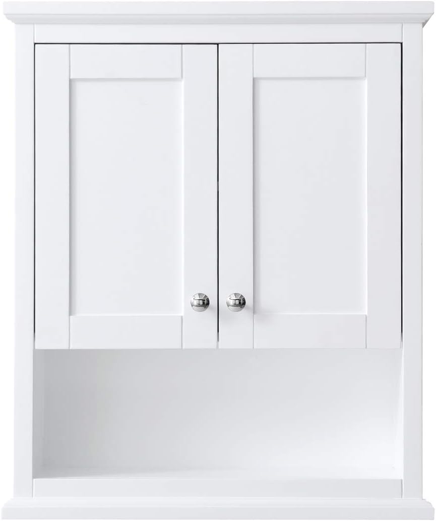 Wall-Mounted Bathroom Storage Cabinet in White U5496