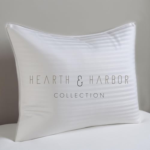 Down Alternative Cotton King Size Set of 2 Bed Pillows D799