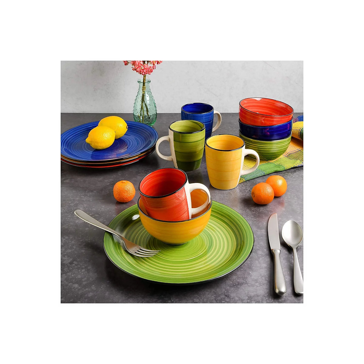 12-Piece Ceramic Dinnerware Set F5838