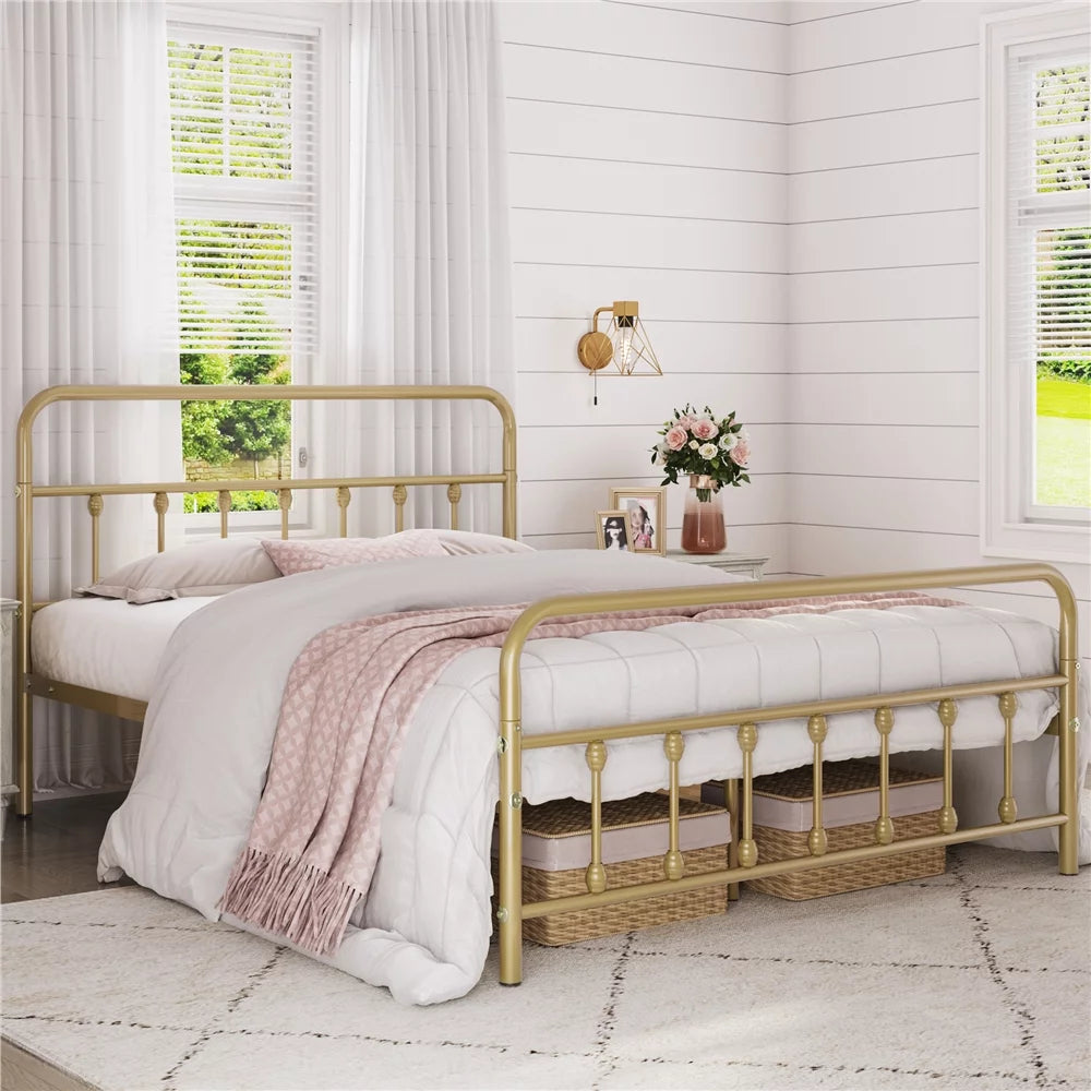 Queen Bed with High Headboard J7971