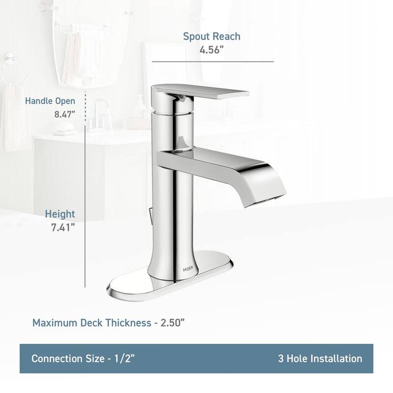 Single Handle Single Hole Bathroom Faucet Polished Chrome 2-Pack Z33889