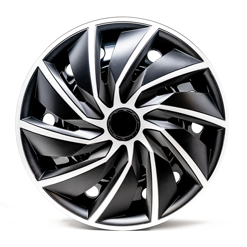 16" Silver & Black Wheel Covers, Set of 4 Y78237