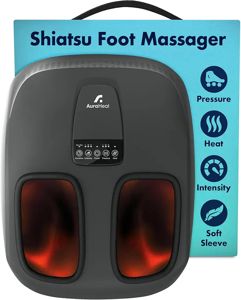 Shiatsu Foot Massager with Heat & Deep Kneading M6547