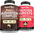 Mushroom Complex & Fadogia Agrestis Supplement Bundle E210779