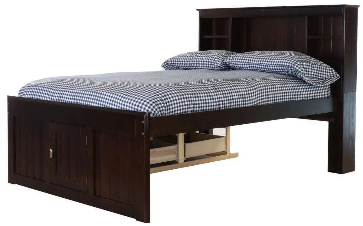 Full Size Bed Frame with Headboard and 6 Drawers K63260