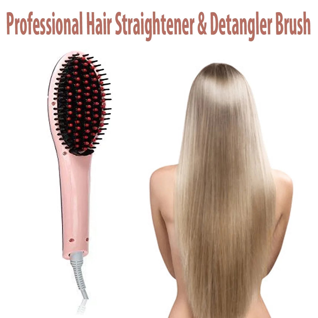 Ceramic Pink Hair Straightener F178