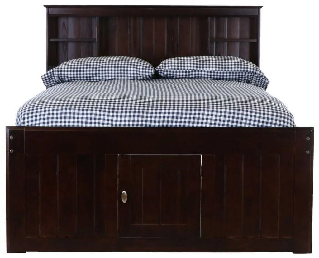 Full Size Bed Frame with Headboard and 6 Drawers K63260