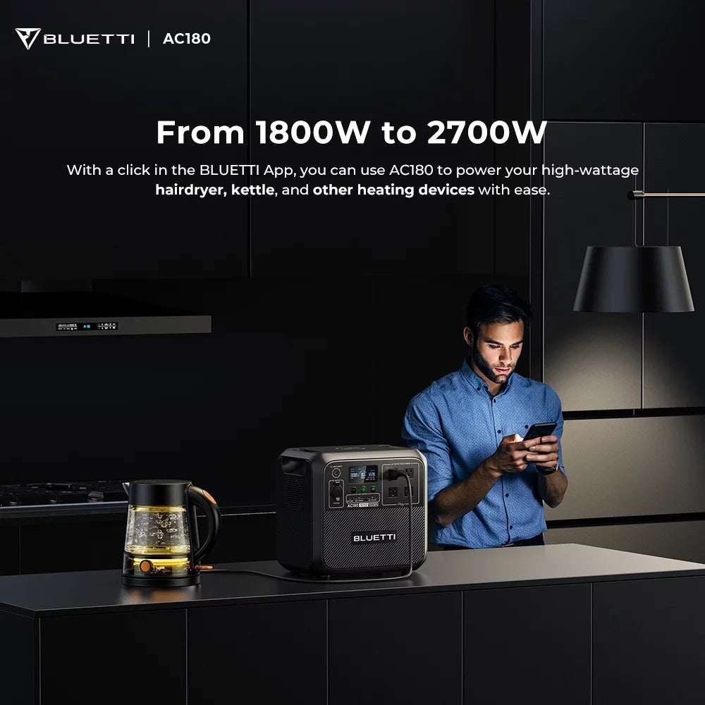 1800W 1152Wh LiFePO4 Portable Solar Generator J258