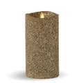 Blue Glitter Pillar Candle M8106