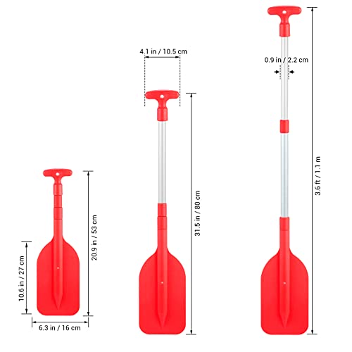 2Pcs Telescopic Kayak Paddle Plastic Aluminum Alloy Y202